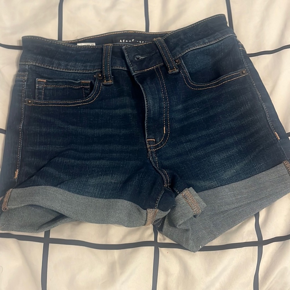 High Rise Midi Shorts